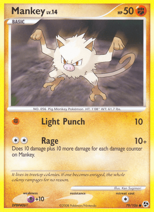 Mankey Great Encounters card