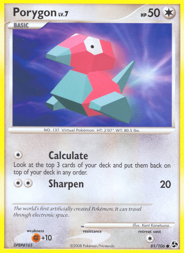 Porygon Great Encounters card
