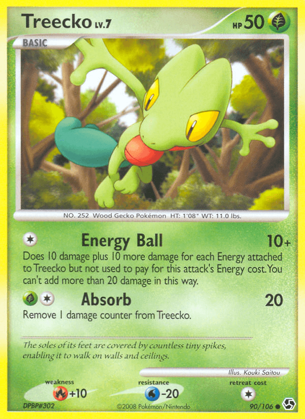 Treecko Great Encounters card