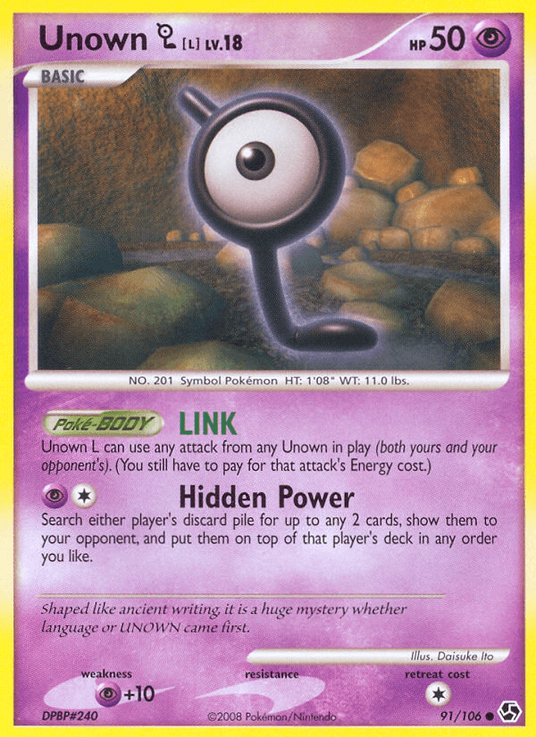 Unown [L] Great Encounters card