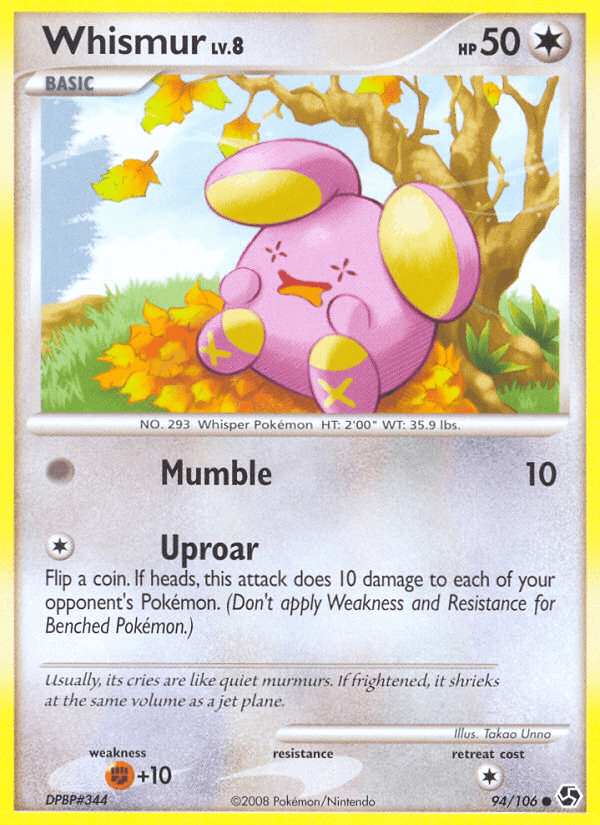 Whismur Great Encounters card