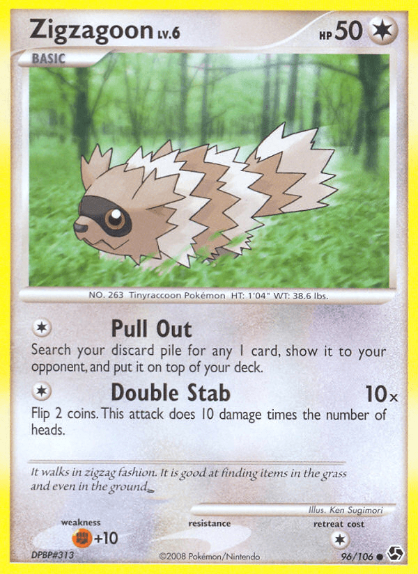 Zigzagoon Great Encounters card