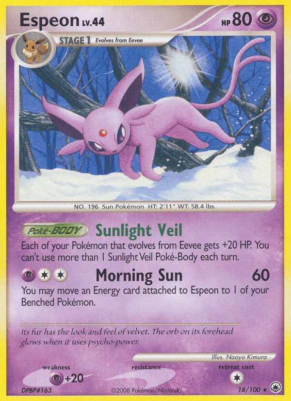 Espeon Majestic Dawn card