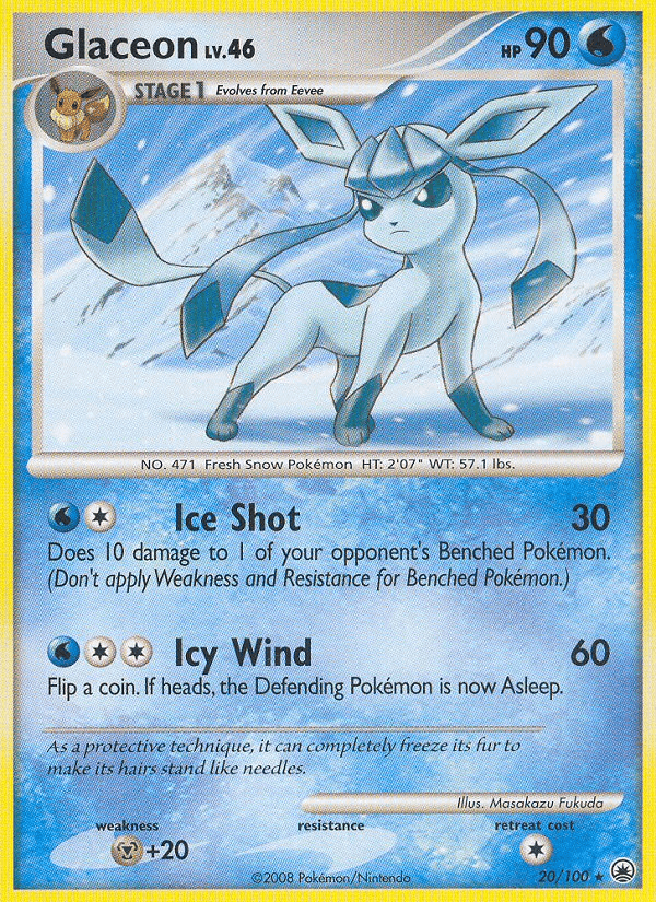 Glaceon Majestic Dawn card