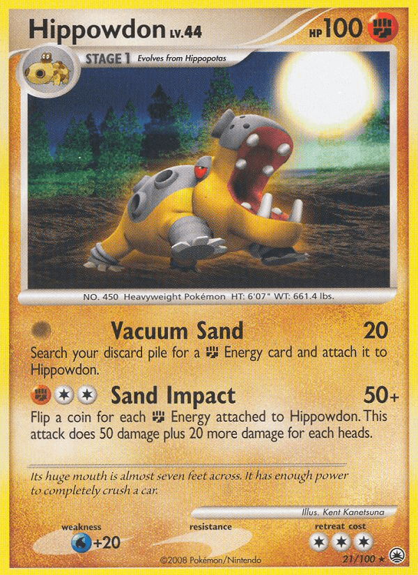 Hippowdon Majestic Dawn card