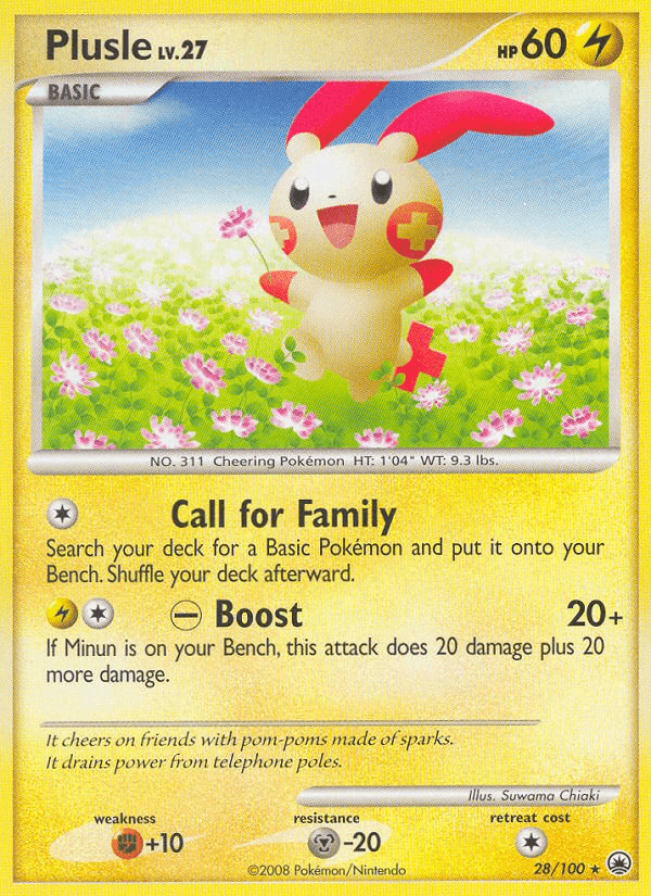 Plusle Majestic Dawn card
