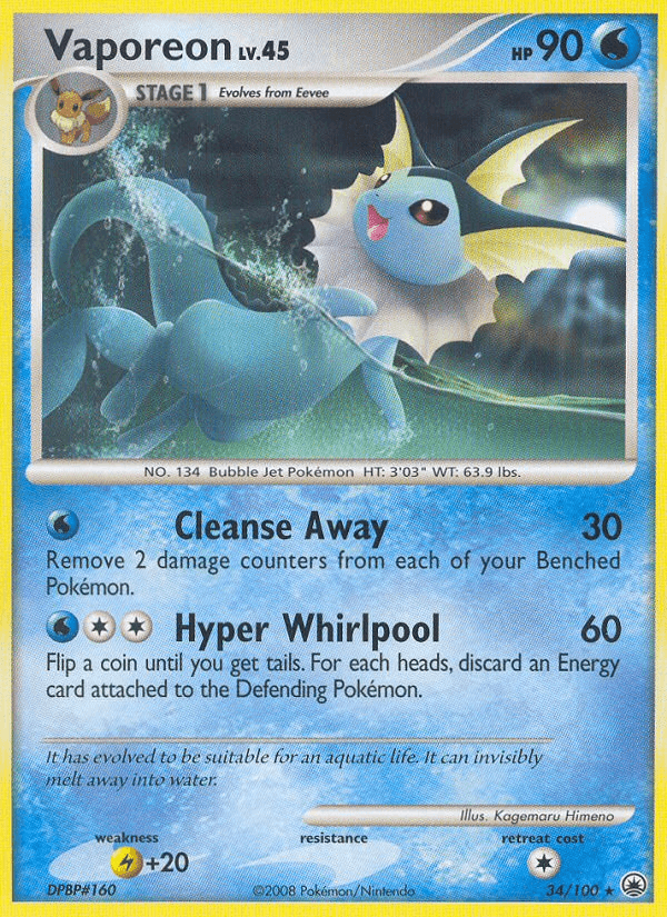 Vaporeon Majestic Dawn card