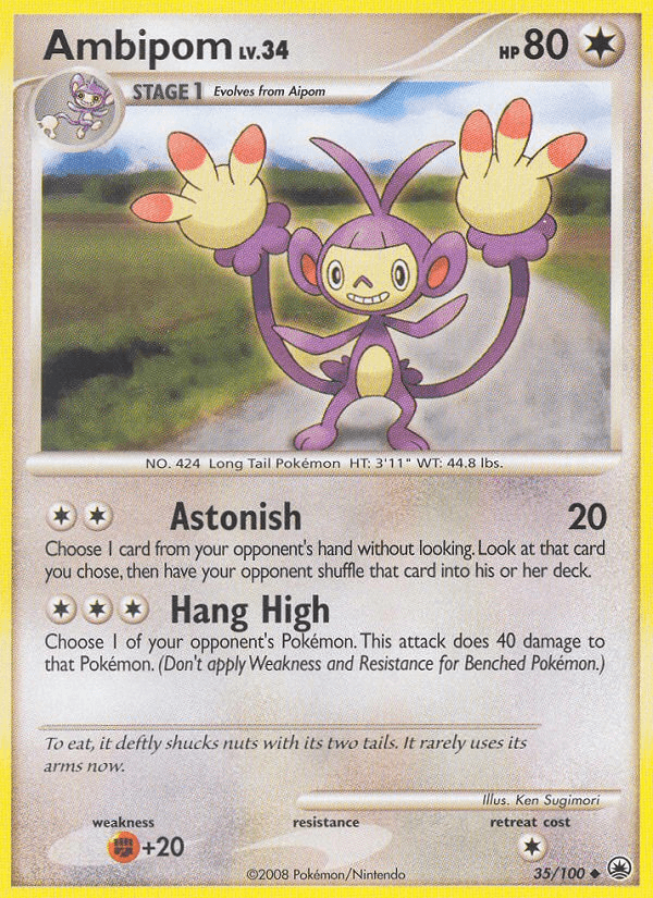 Ambipom Majestic Dawn card