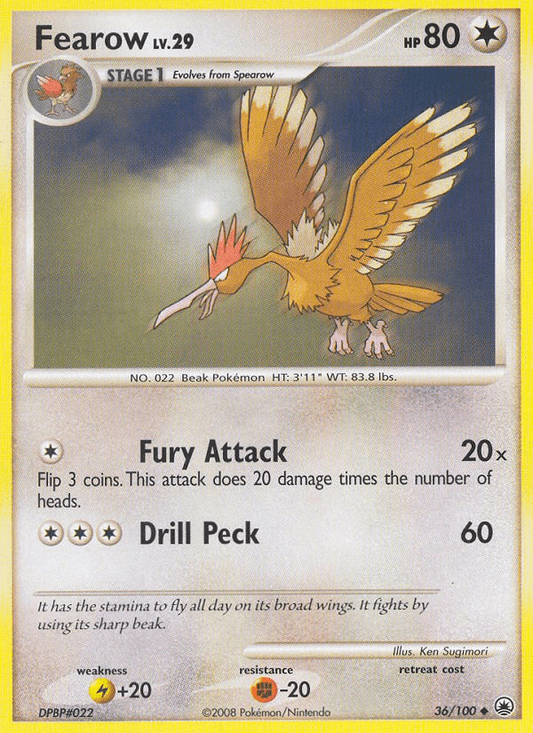 Fearow Majestic Dawn card