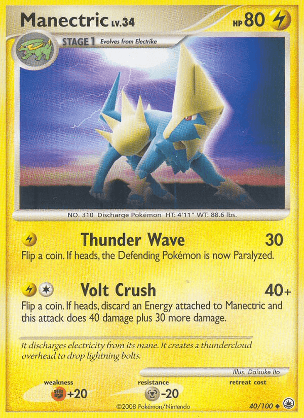 Manectric Majestic Dawn card