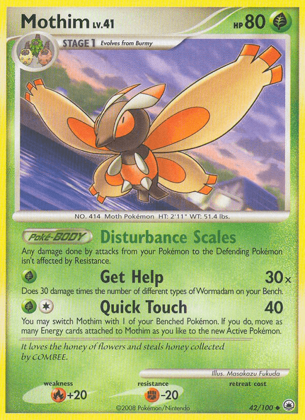 Mothim Majestic Dawn card