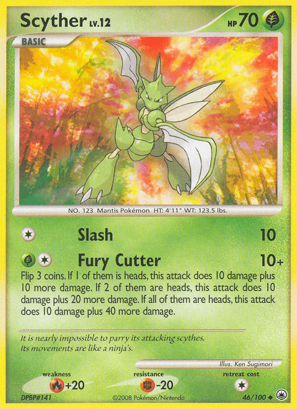 Scyther Majestic Dawn card
