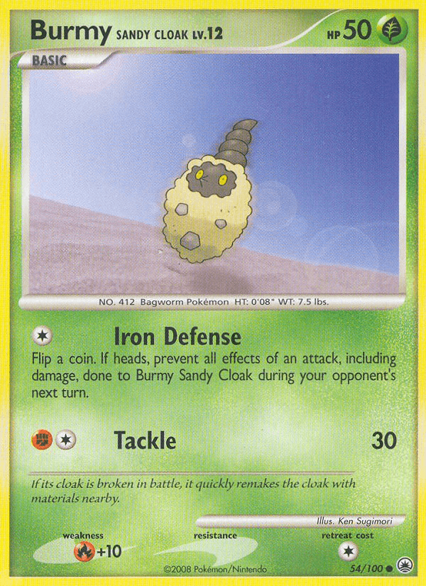 Burmy Sandy Cloak Majestic Dawn card