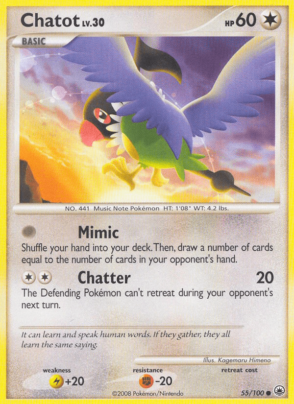 Chatot Majestic Dawn card