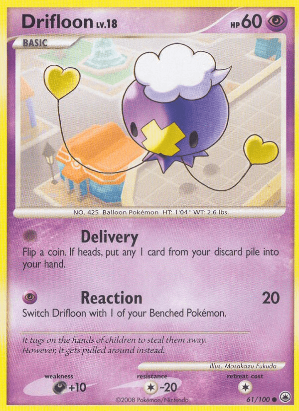 Drifloon Majestic Dawn card