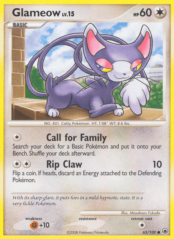 Glameow Majestic Dawn card