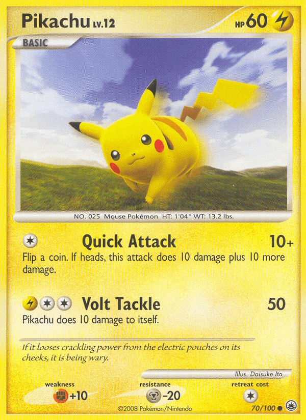 Pikachu Majestic Dawn card