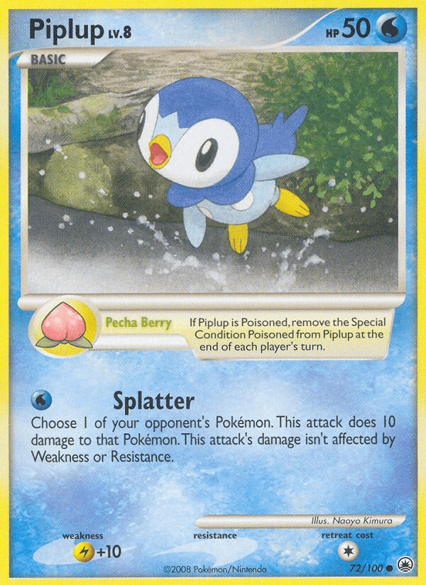 Piplup Majestic Dawn card