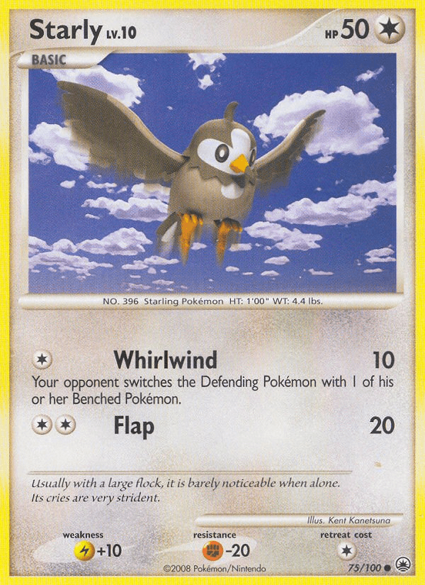 Starly Majestic Dawn card