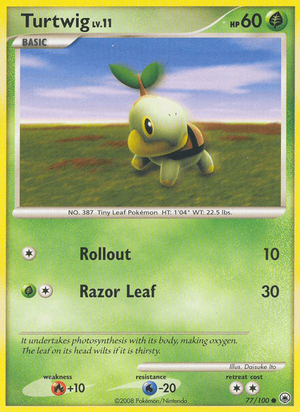 Turtwig Majestic Dawn card
