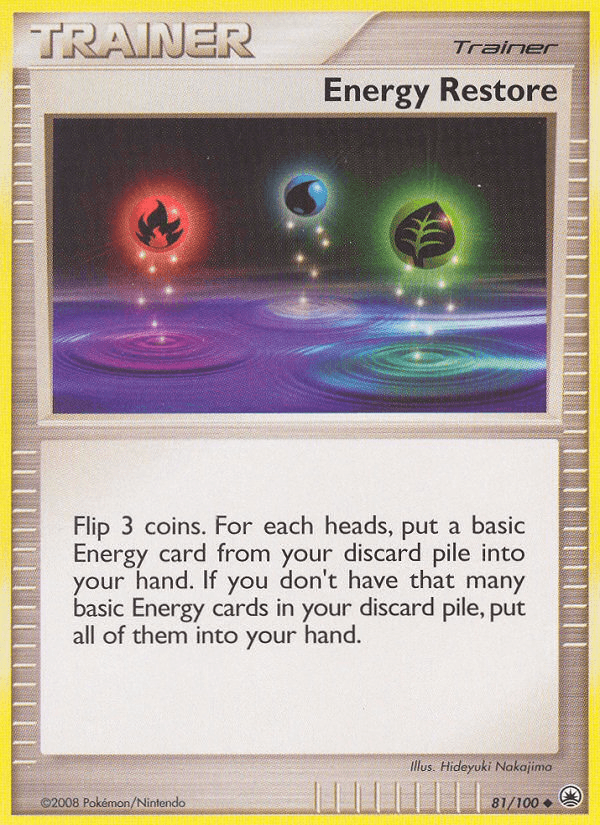 Energy Restore 寶可夢 card