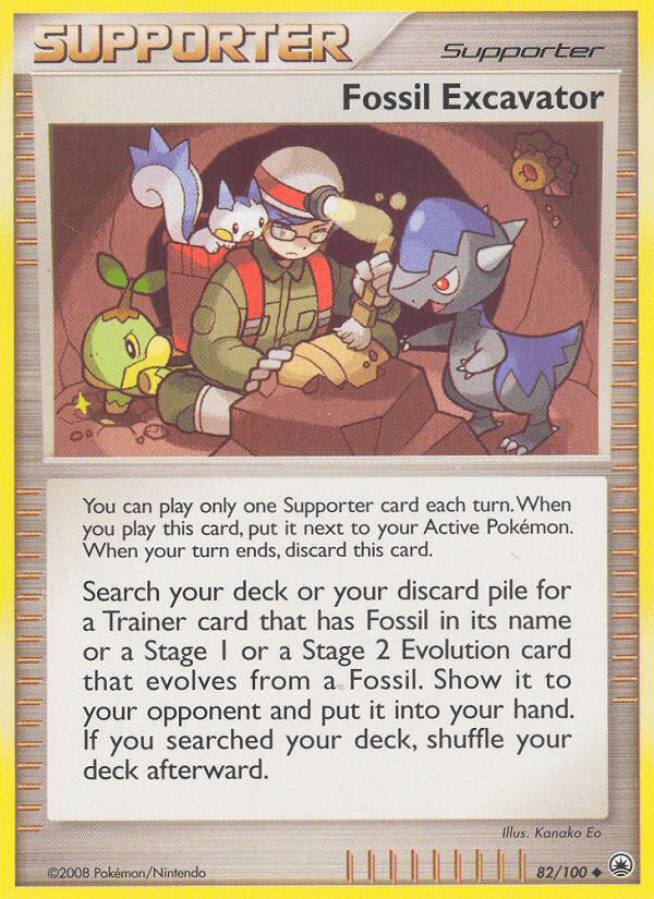 Fossil Excavator Majestic Dawn card