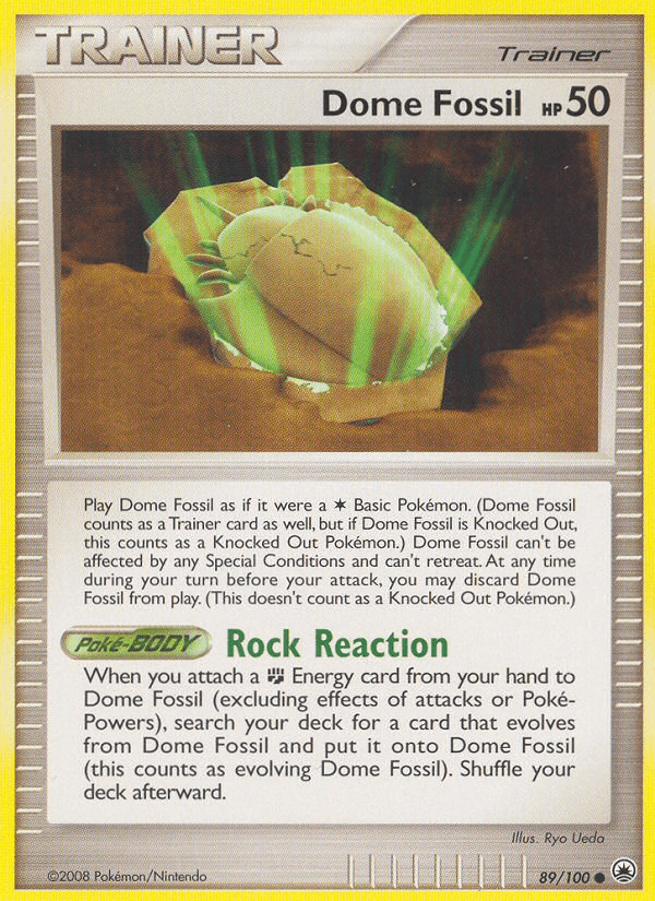 Dome Fossil Majestic Dawn card