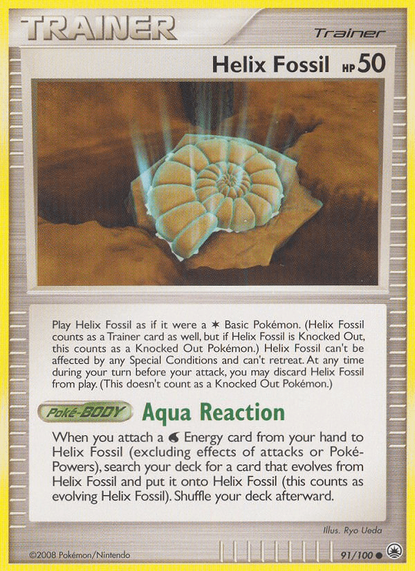 Helix Fossil Majestic Dawn card