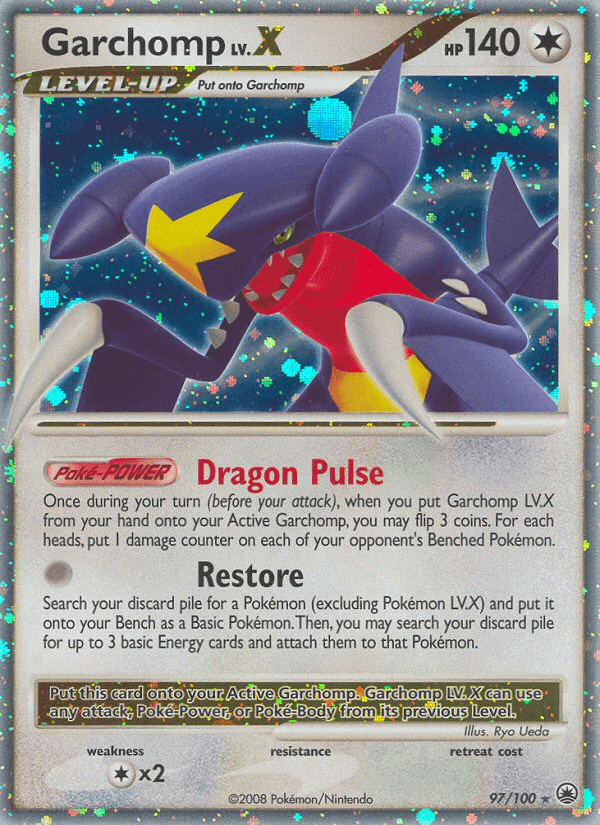 Garchomp LV.X Majestic Dawn card