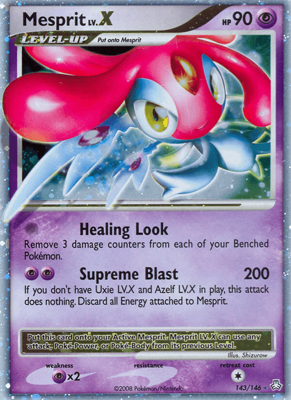 Mesprit LV.X Legends Awakened card