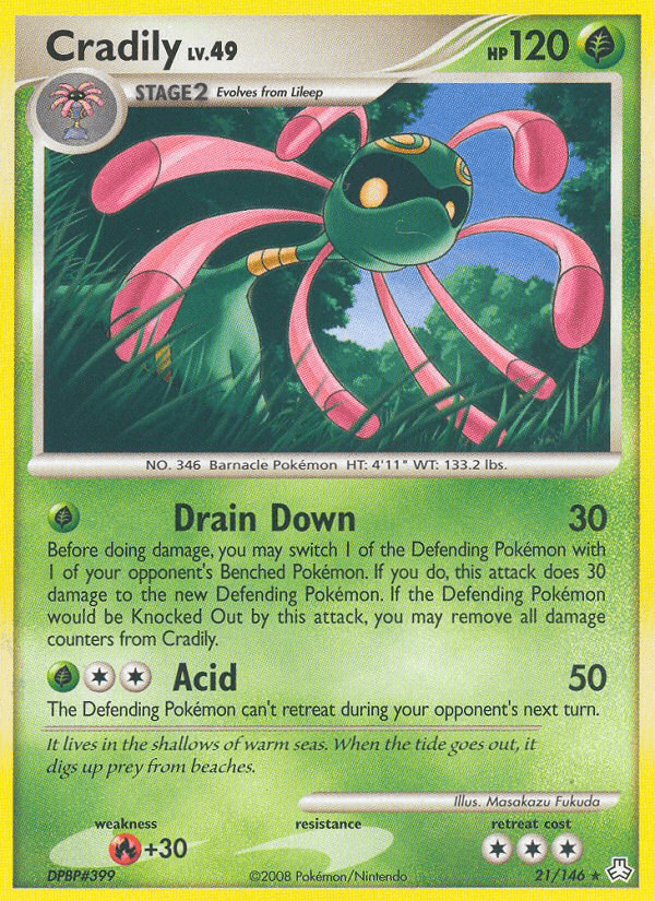 Cradily Legends Awakened card