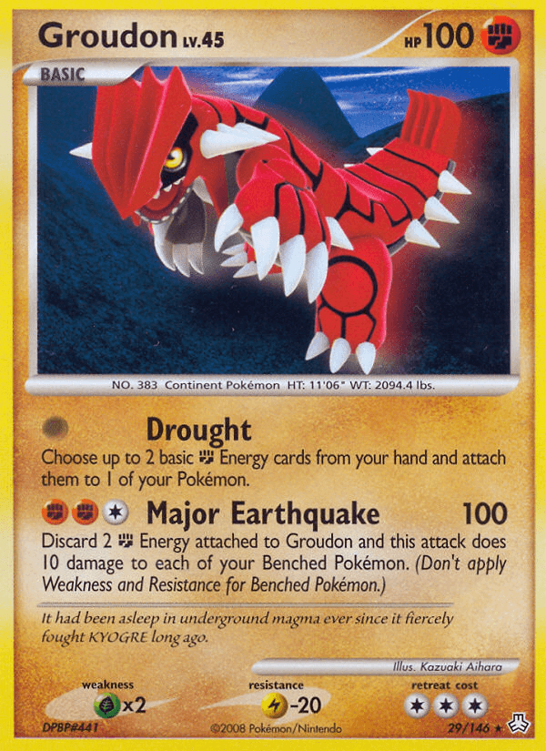 Groudon Legends Awakened card