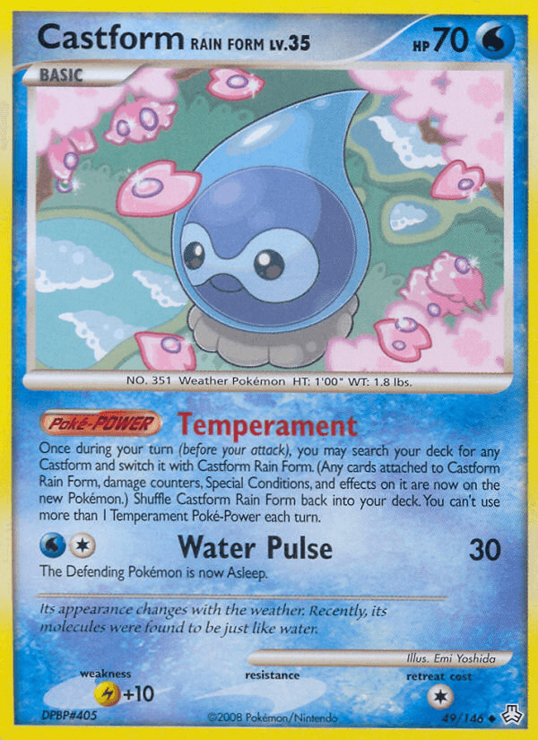 Castform Rain Form Legends Awakened card