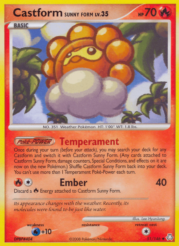 Castform Sunny Form Legends Awakened card