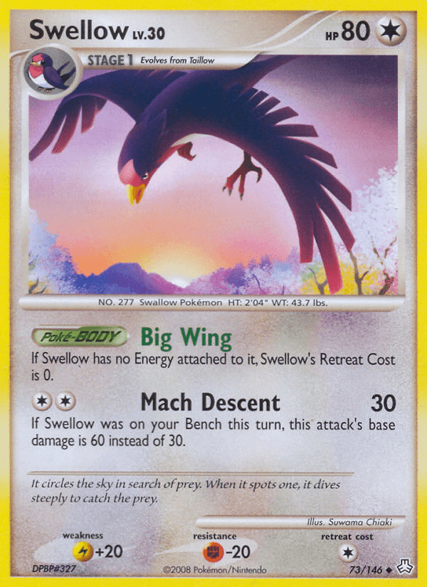Swellow Legends Awakened card