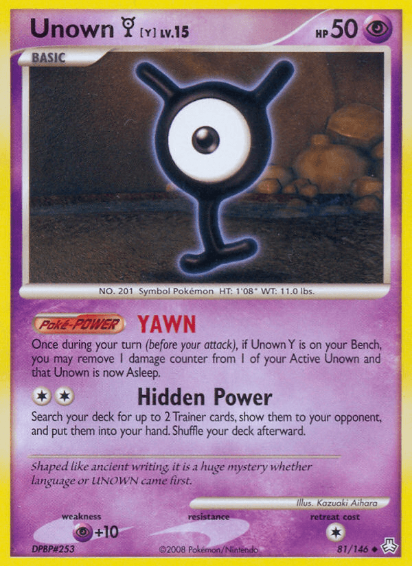 Unown [Y] Legends Awakened card