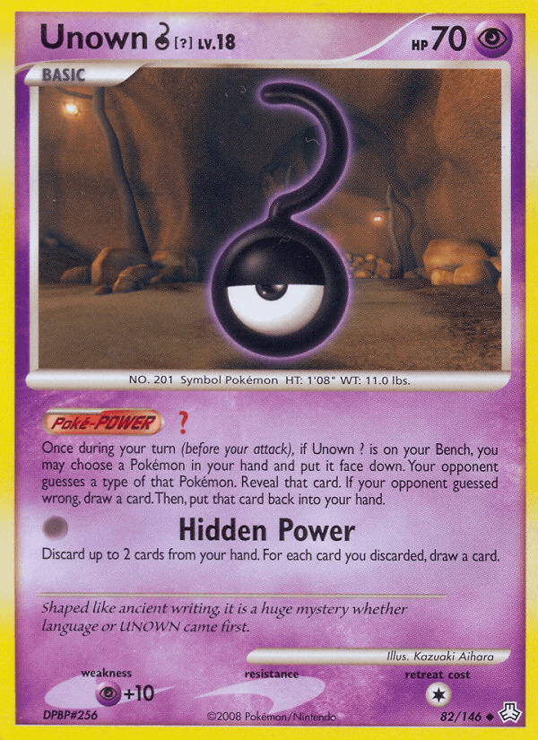 Unown [?] Legends Awakened card