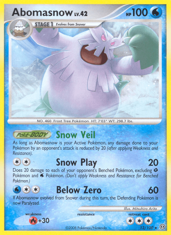 Abomasnow Stormfront card