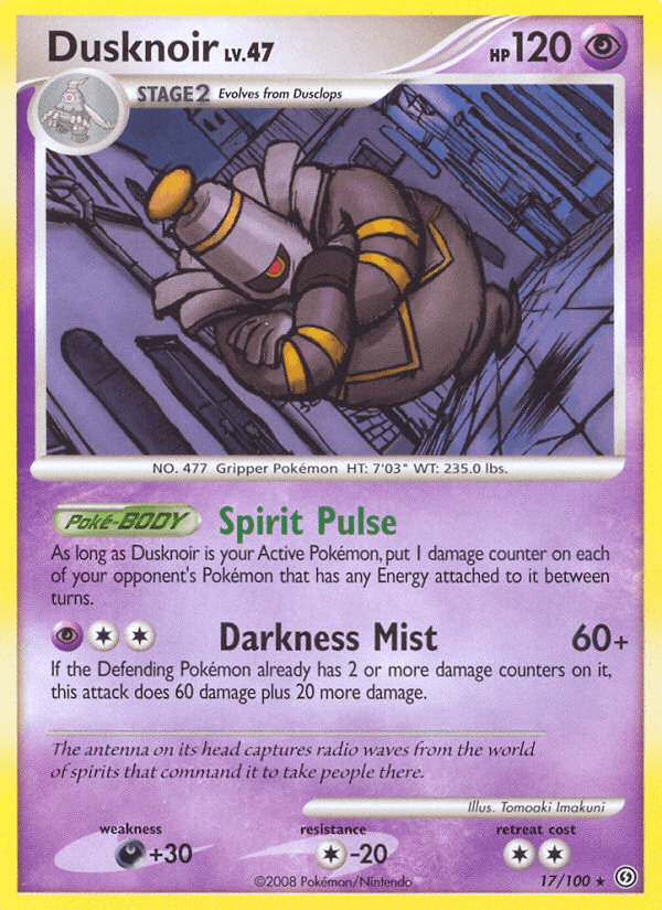 Dusknoir Stormfront card