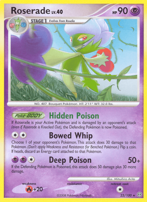 Roserade Stormfront card