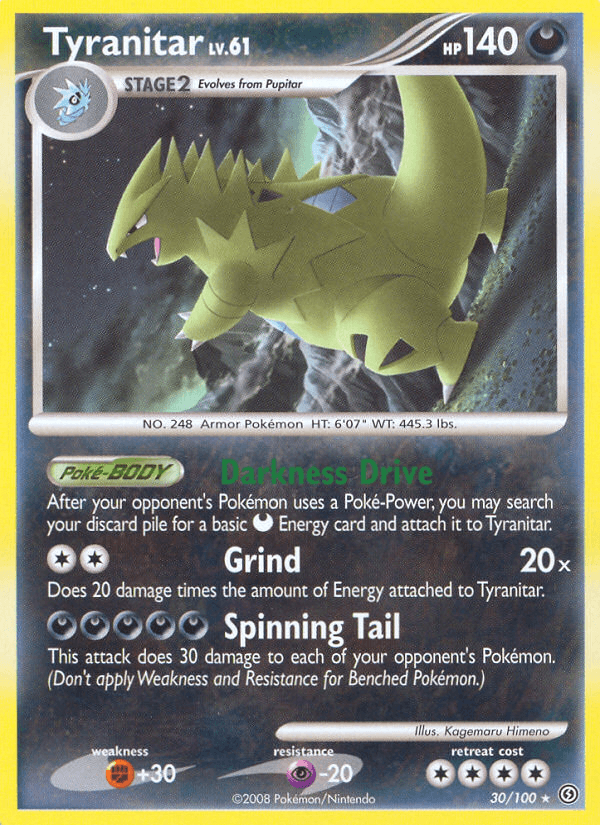 Tyranitar Stormfront card