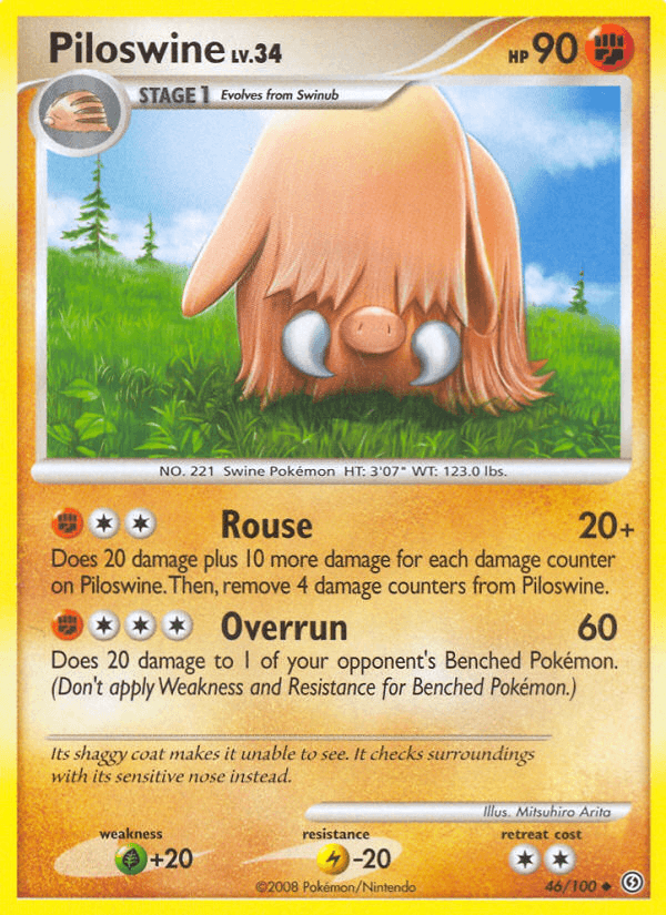 Piloswine Stormfront card