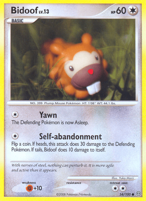 Bidoof Stormfront card