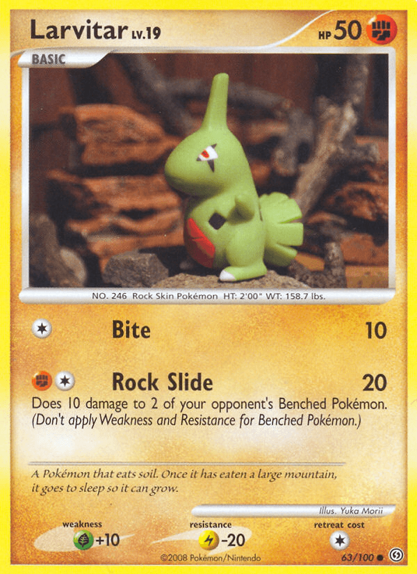 Larvitar Stormfront card