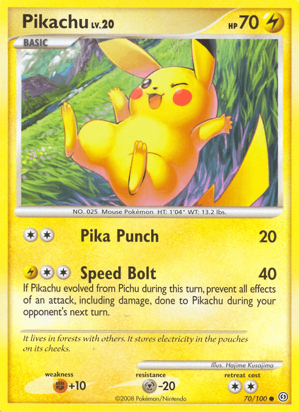 Pikachu Stormfront card