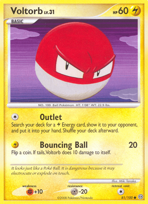 Voltorb Stormfront card