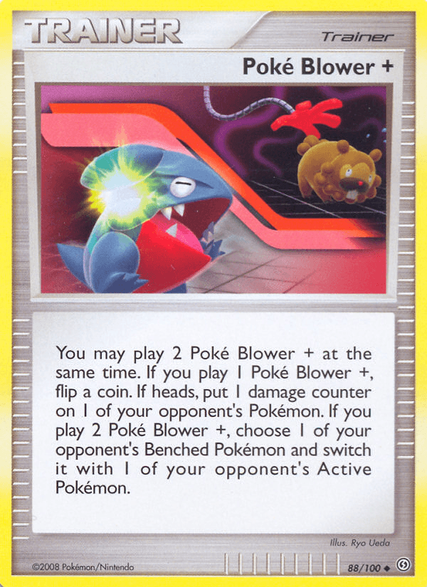 Poké Blower + Stormfront card