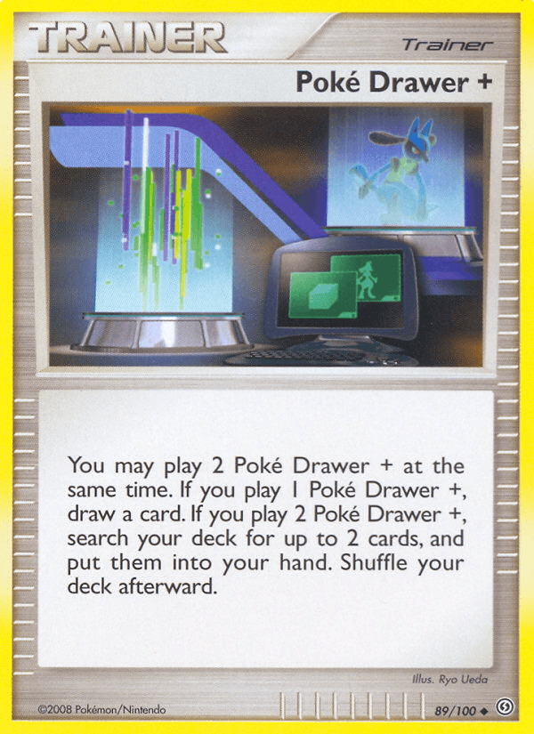 Poké Drawer + Stormfront card