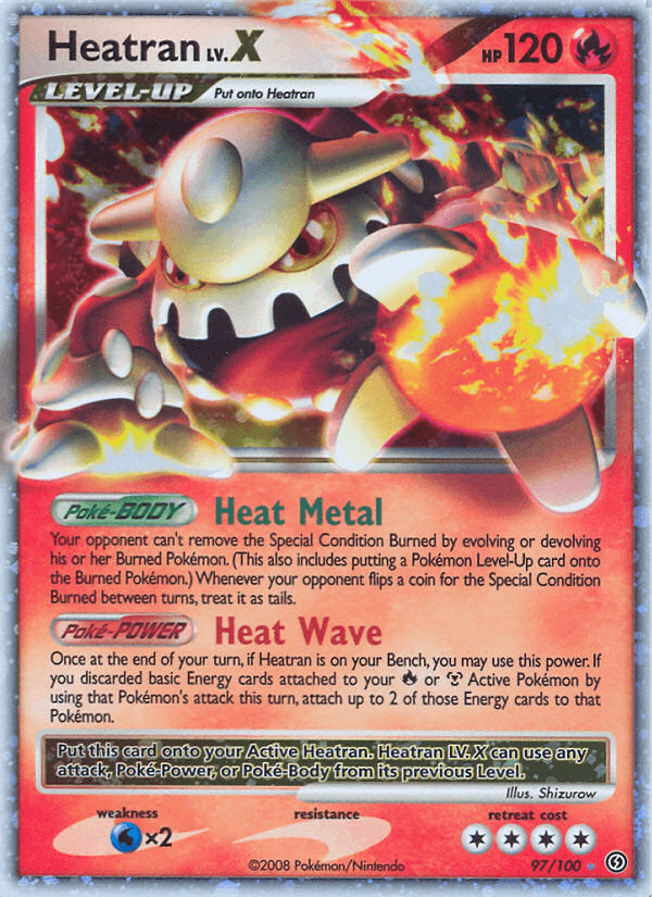 Heatran LV.X Stormfront card