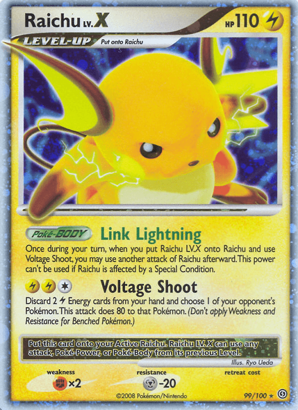 Raichu LV.X Stormfront card